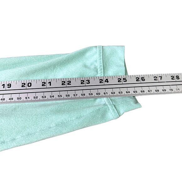 Rhoback 1/4 Zip Golf Shirt Men's Large Aqua Blue Green Performance Long Sleeve - Picture 7 of 8